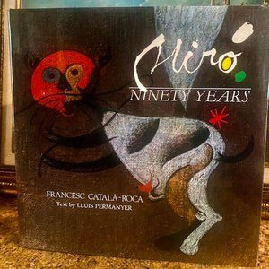 Joan Miro Coffee Table Book. 90 Years of the Famous Spanish Artist.